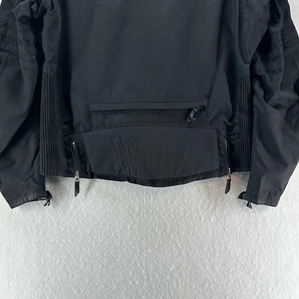 Power Trip Jacket Womens Size L Motocross Riding Padded Shoulder Nylon Black - Picture 8 of 13